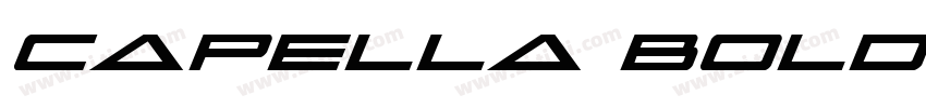 Capella Bold Italic 字体转换